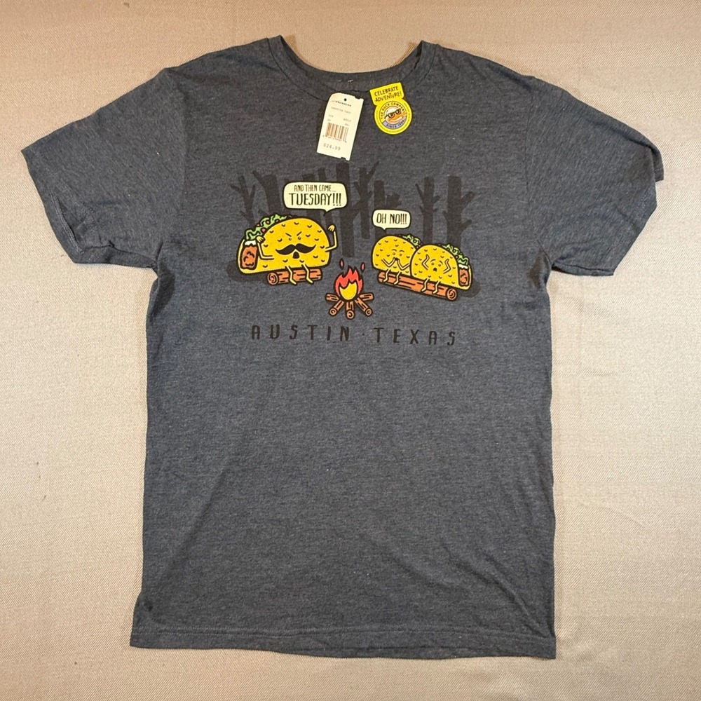 Duck Company Austin Texas Taco Tuesday Campfire T-Shirt Size Small  1956